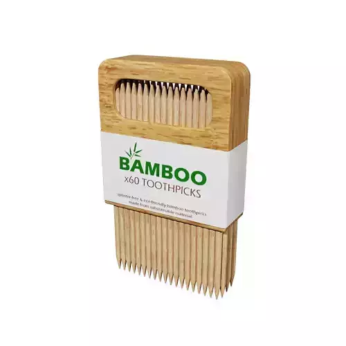 Bamboo toothpicks 3D model