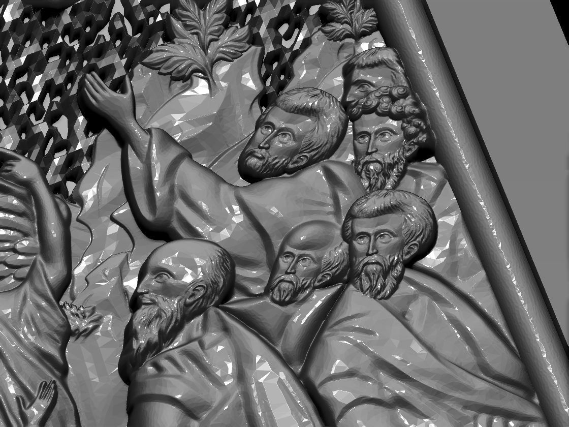 82 RELIGION ICON Ascension of Our Lord Ring 3D print Model 3D print model_6