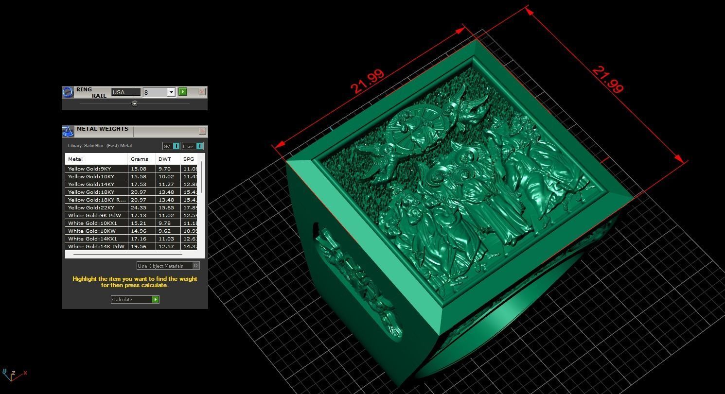 82 RELIGION ICON Ascension of Our Lord Ring 3D print Model 3D print model_10