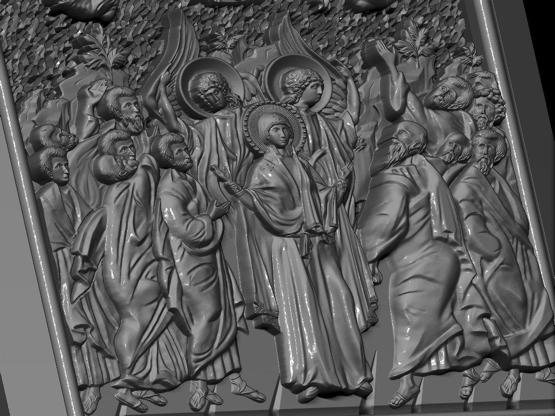 82 RELIGION ICON Ascension of Our Lord Ring 3D print Model 3D print model_5