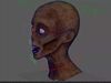 Female Zombie  Rigged Face  3D model_1