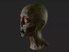 Female Zombie  Rigged Face  3D model_2