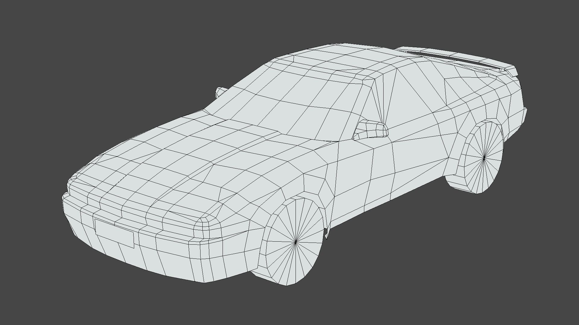 Toyota Supra 1986 Low-poly 3D model_5