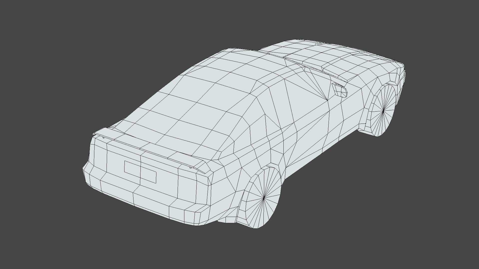 Toyota Supra 1986 Low-poly 3D model_6