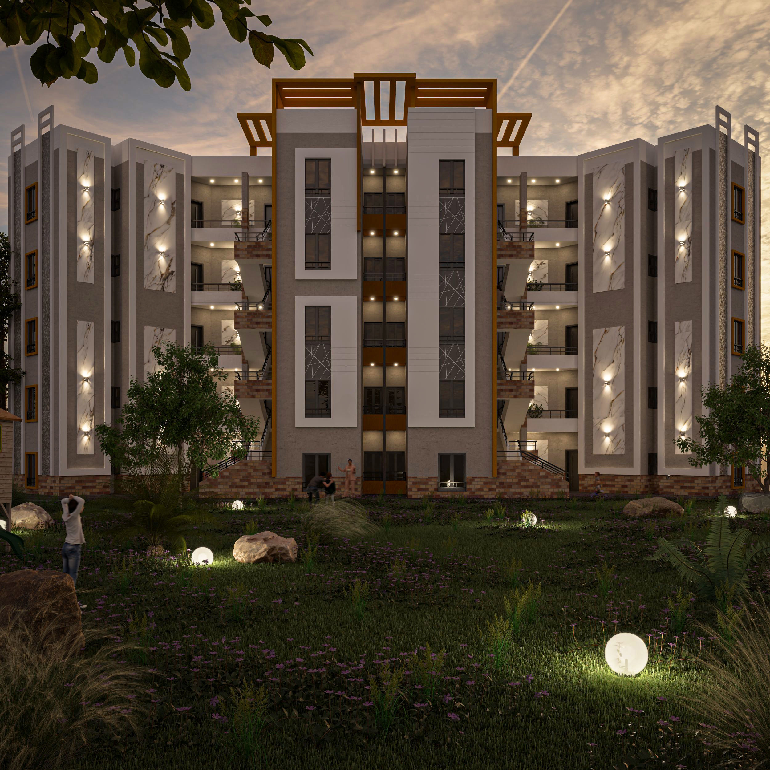 RESIDENTIAL COMPLEX 3D model_2