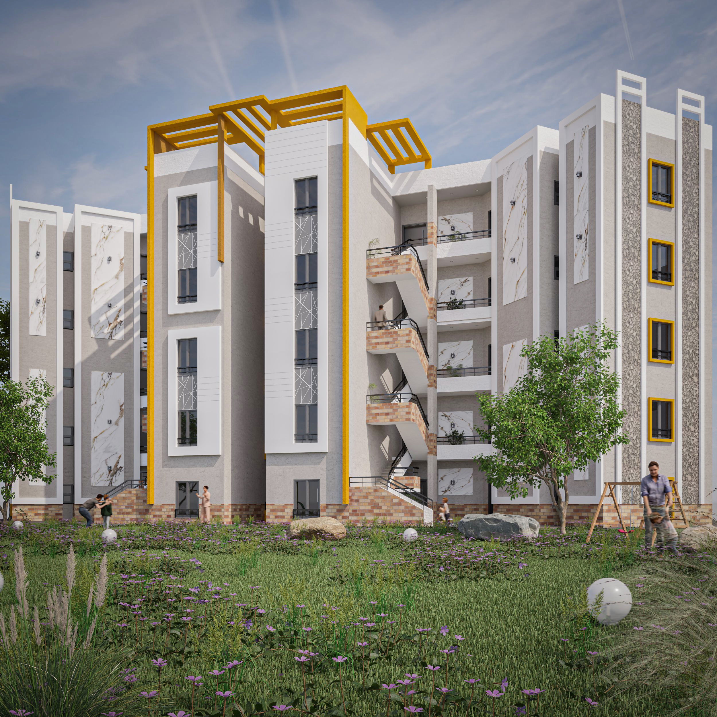 RESIDENTIAL COMPLEX 3D model_3