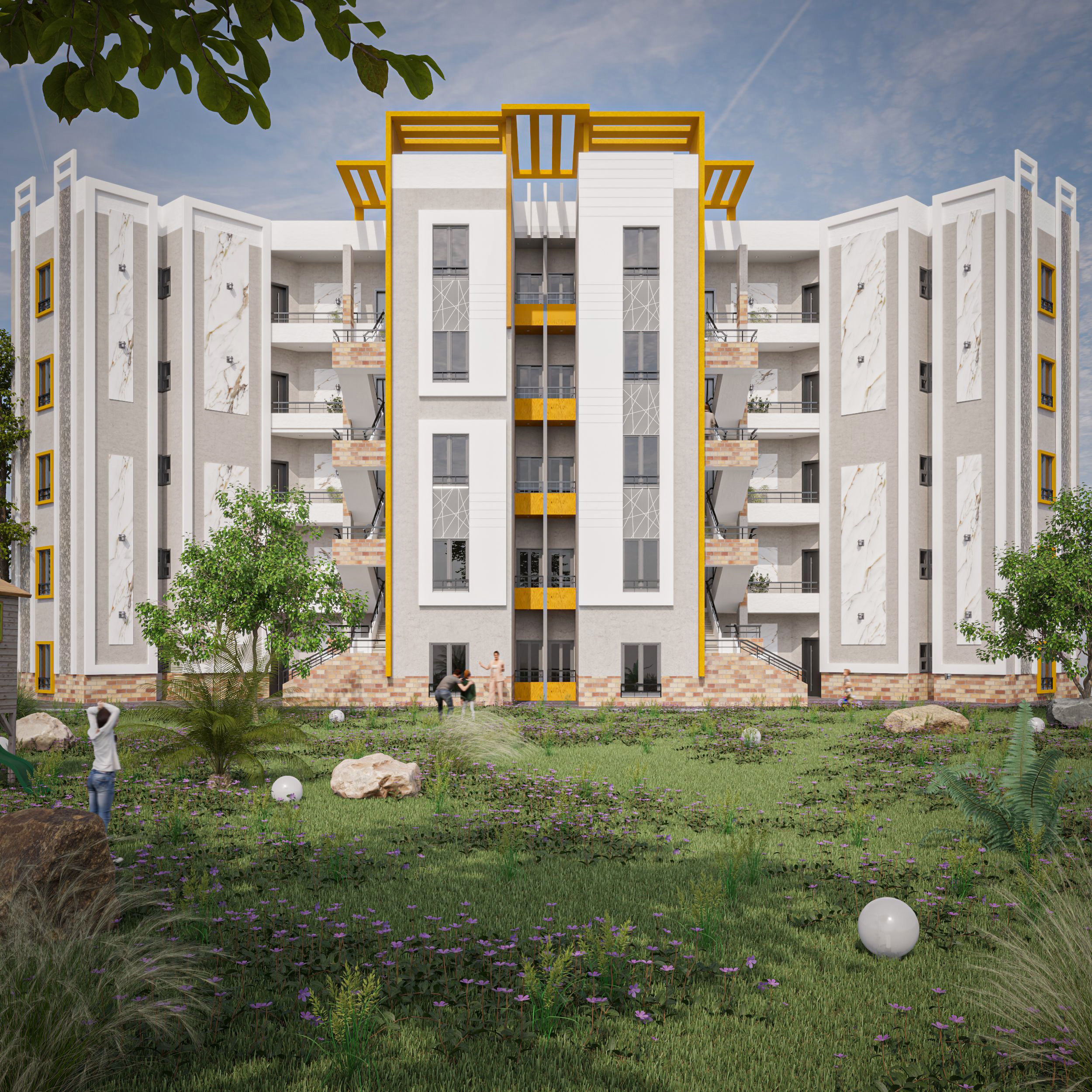 RESIDENTIAL COMPLEX 3D model_4