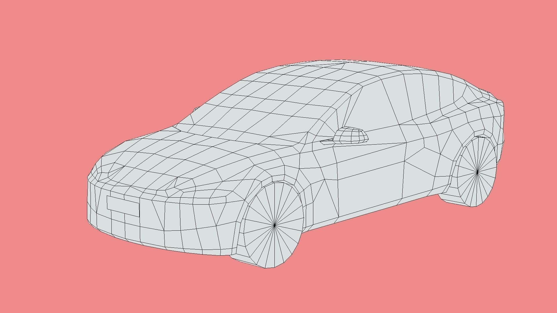 Tesla Model 3 2024 Low-poly 3D model_5