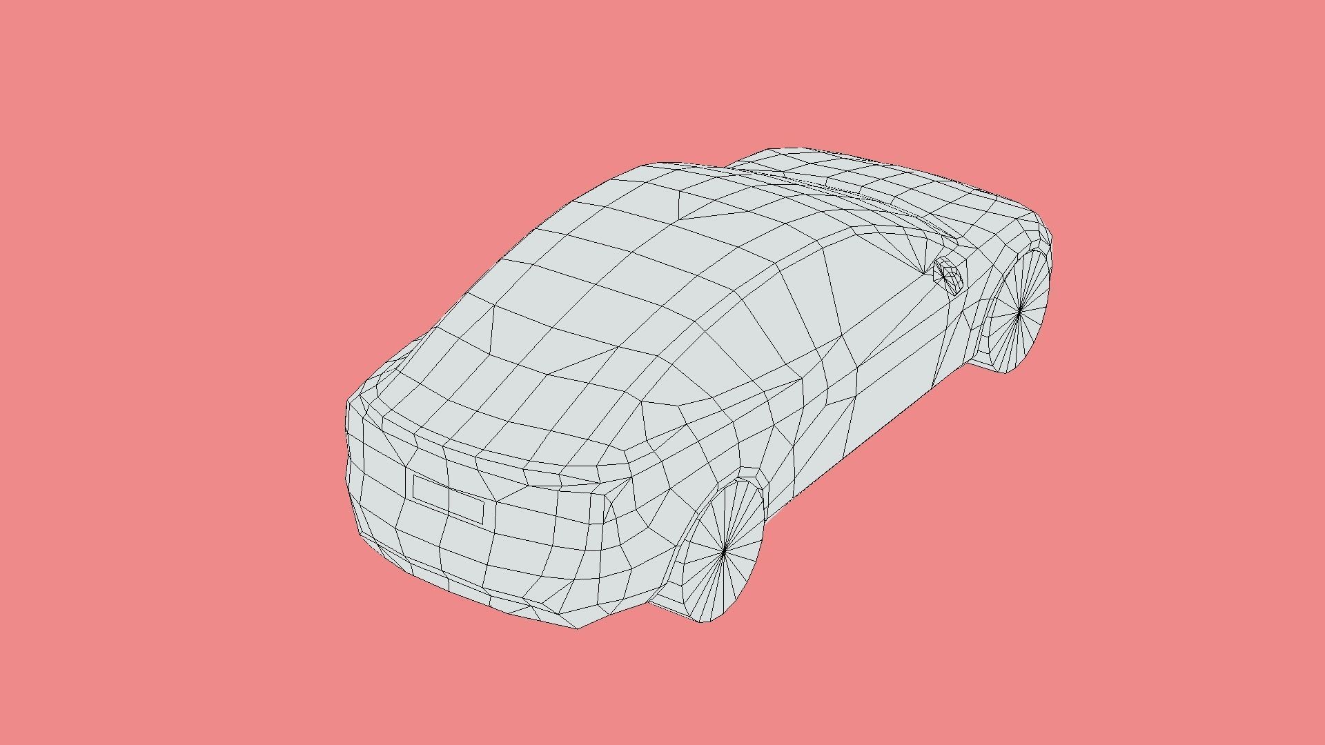 Tesla Model 3 2024 Low-poly 3D model_6