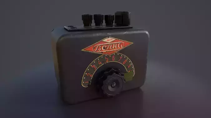 Volna - Radio Receiver Low-poly 3D model