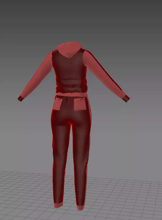 sweater clothes model in Marvelous designer Low-poly 3D model