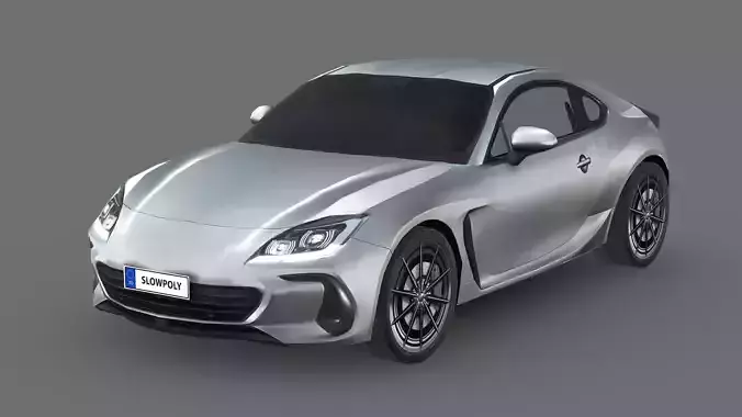 Subaru BRZ 2022 Low-poly 3D model