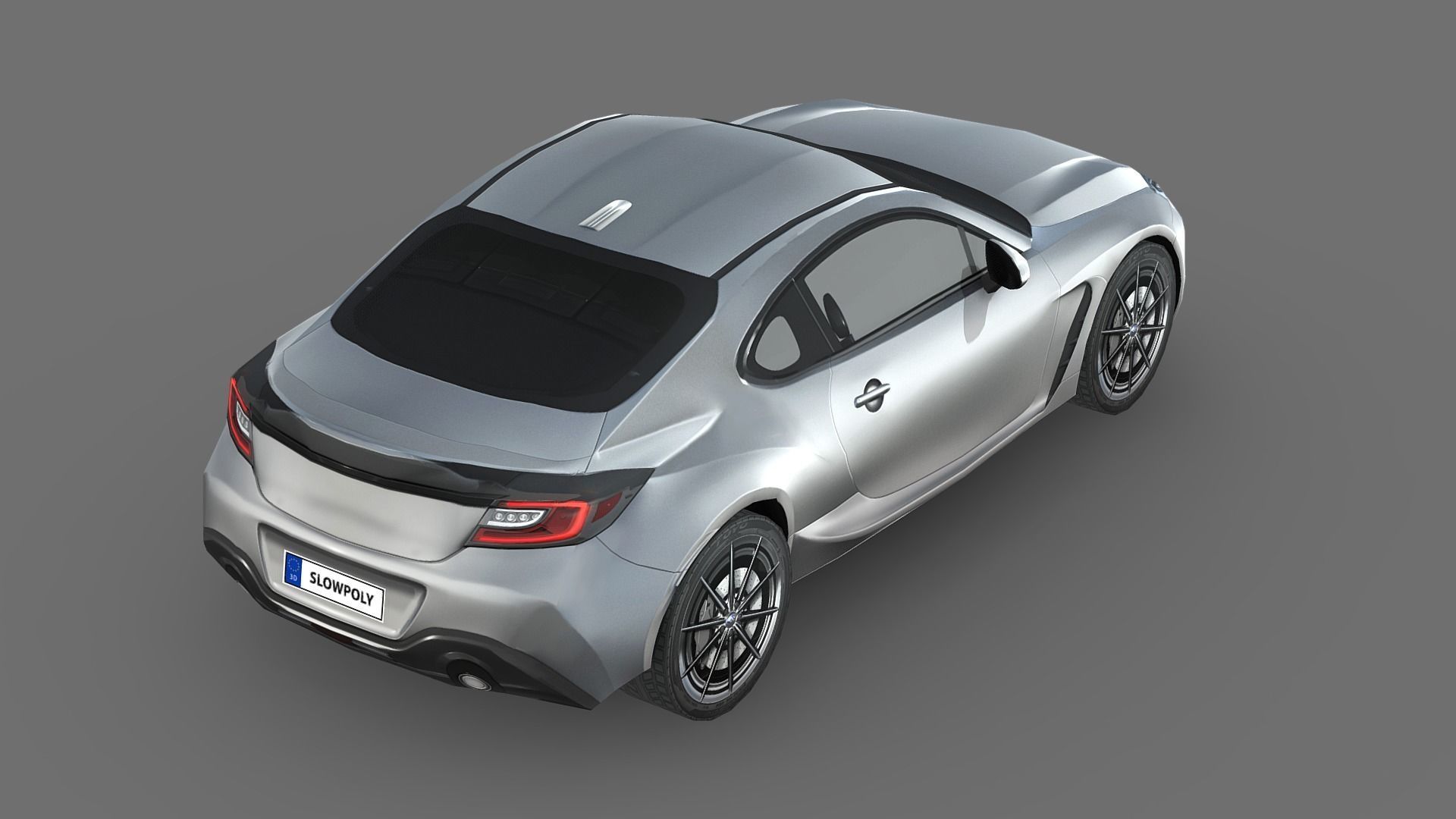 Subaru BRZ 2022 Low-poly 3D model_4