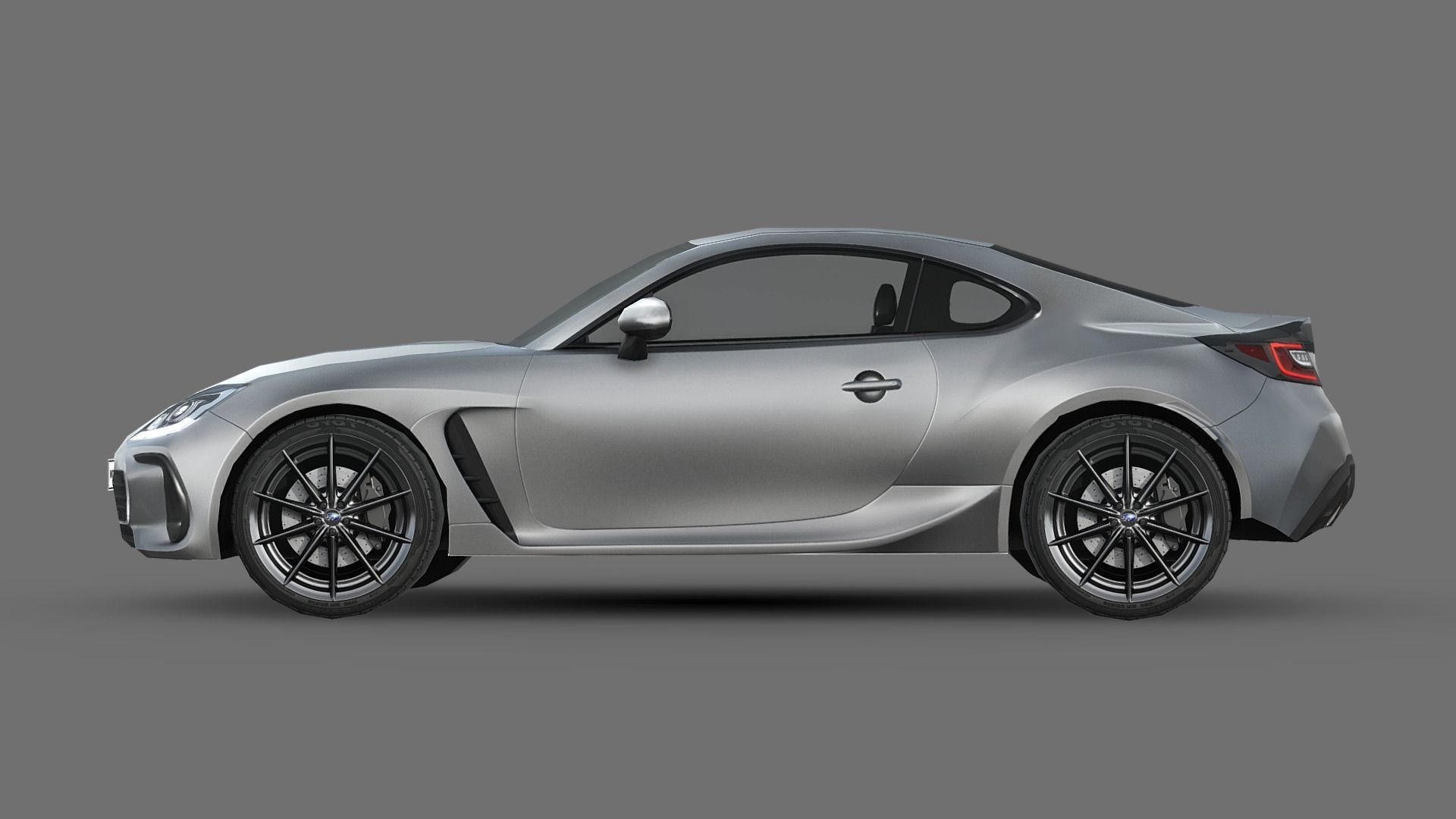 Subaru BRZ 2022 Low-poly 3D model_1