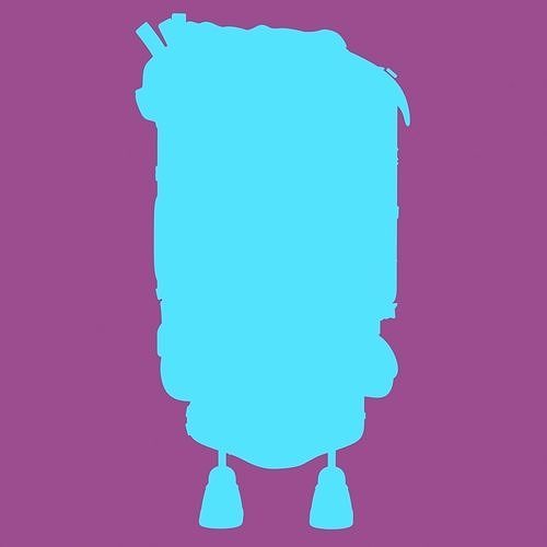 Cute Character Low-poly 3D model 4