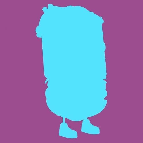 Cute Character Low-poly 3D model 2
