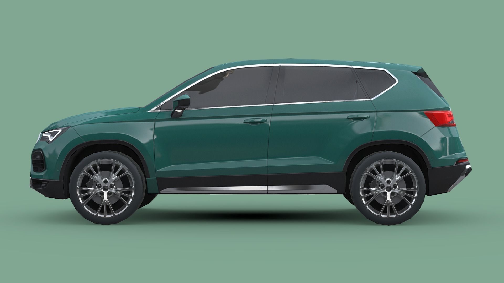 Seat Ateca 2020 Low-poly 3D model_2