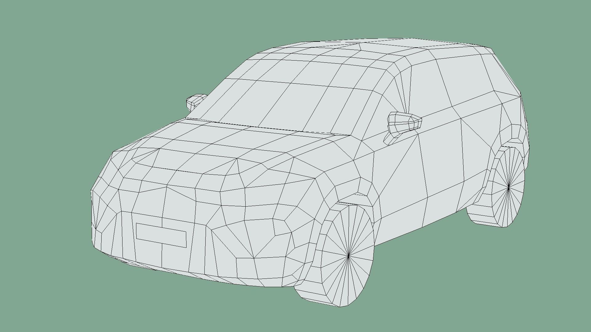 Seat Ateca 2020 Low-poly 3D model_5