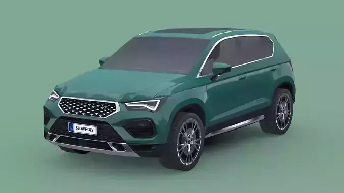 Seat Ateca 2020 Low-poly 3D model
