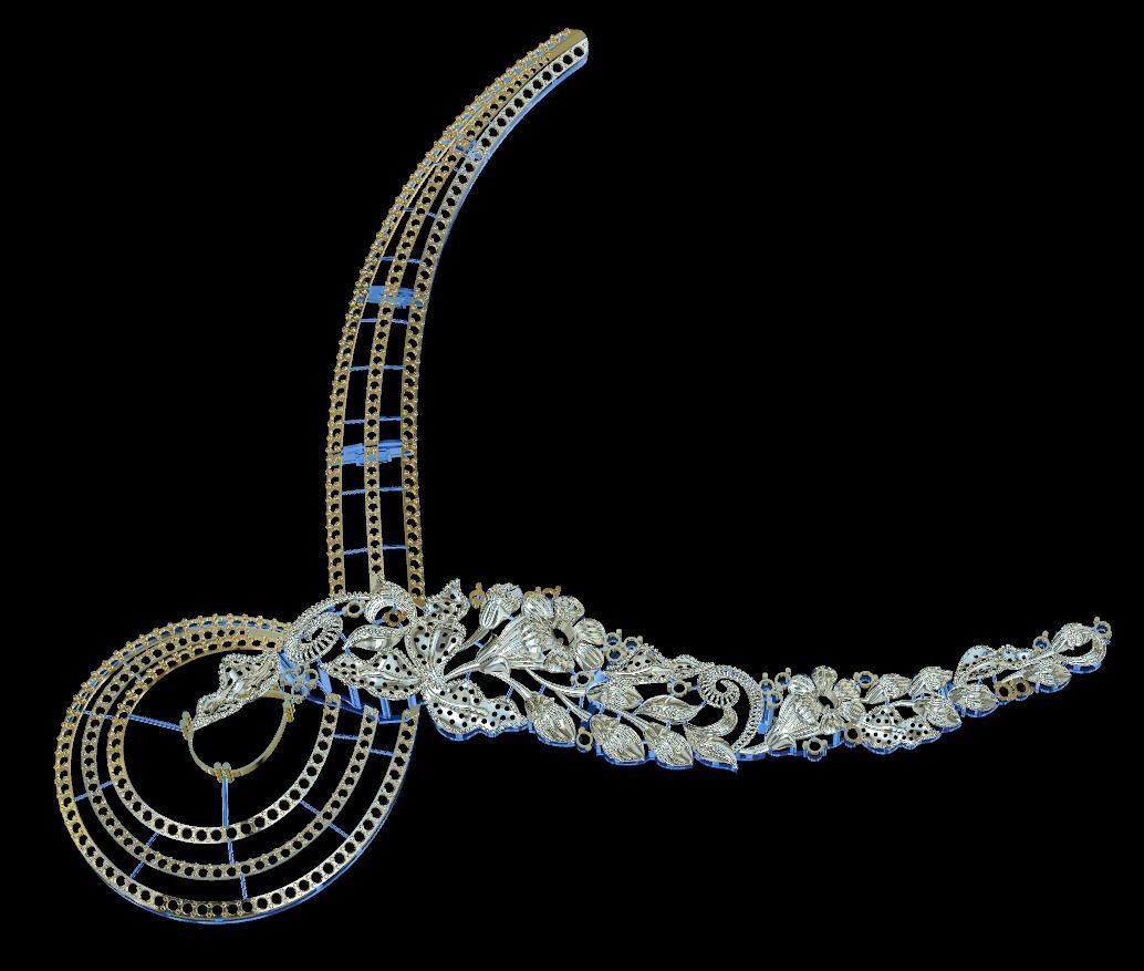 Collection of Elegant Exclusive Jewellery Sets 3D print model_4