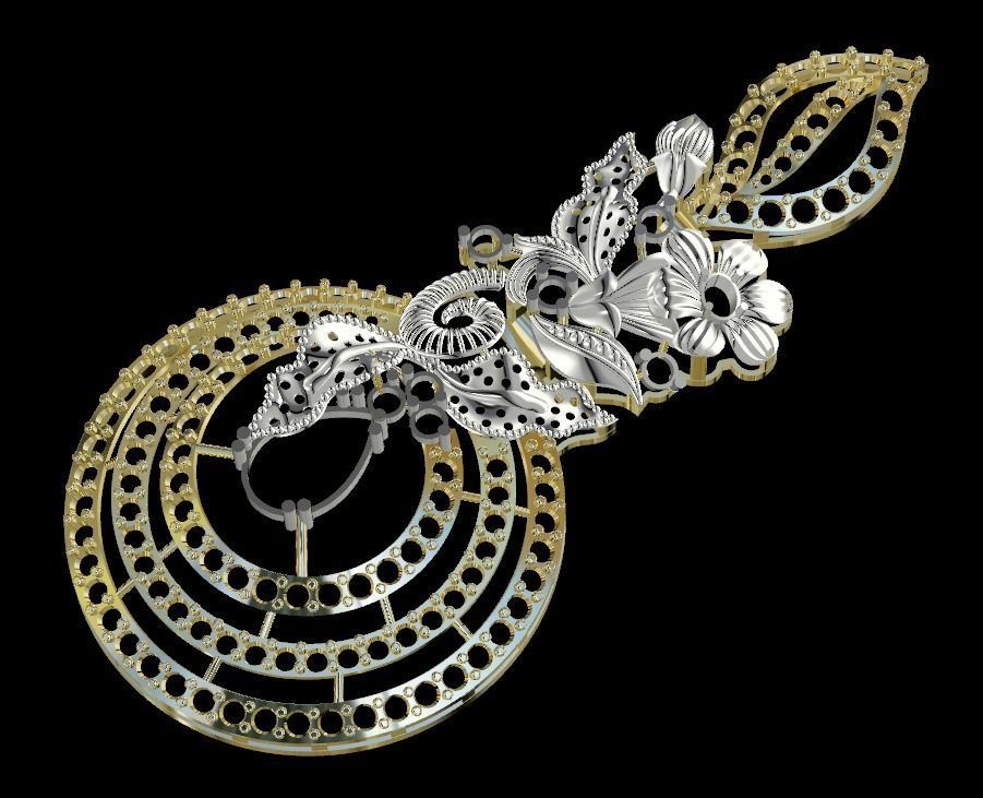 Collection of Elegant Exclusive Jewellery Sets 3D print model_2