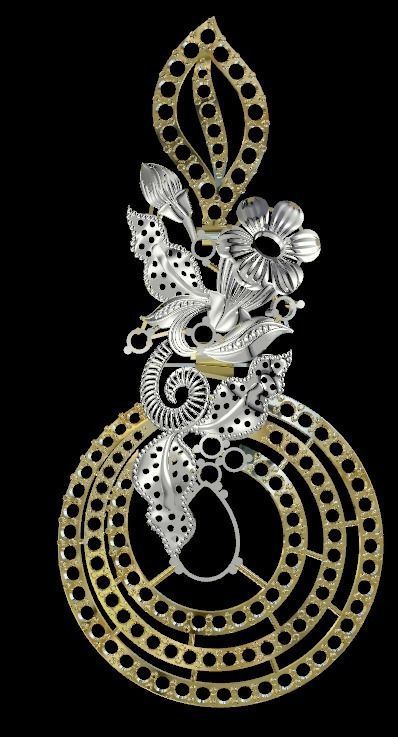 Collection of Elegant Exclusive Jewellery Sets 3D print model_3