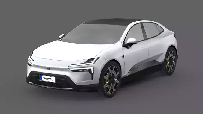 Polestar 4 2024 Low-poly 3D model