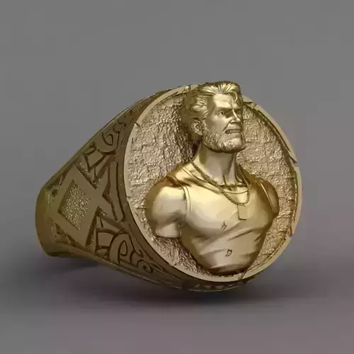 Wolverine The X-Men Gold Ring 3D Print Model