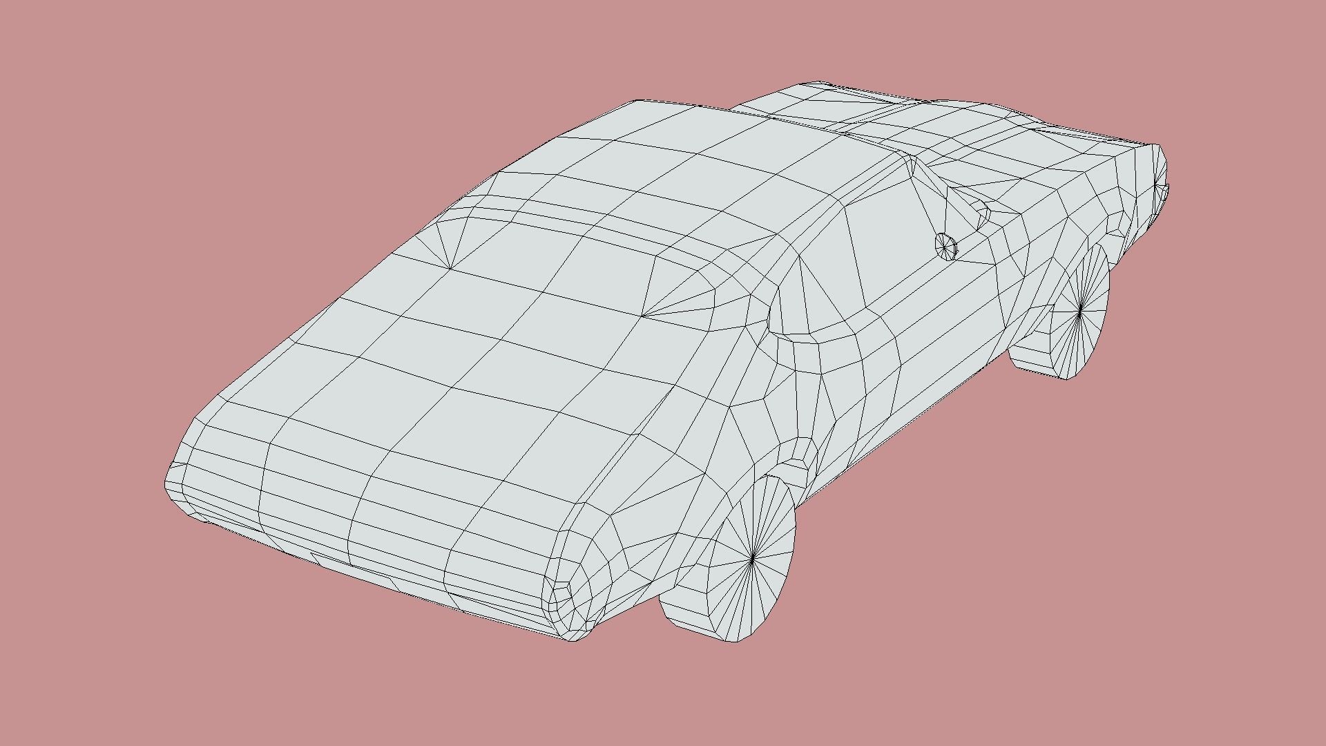 Oldsmobile Cutlass 442 1966 Low-poly 3D model_6