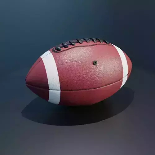American Football Rugby Ball Low-poly 3D model