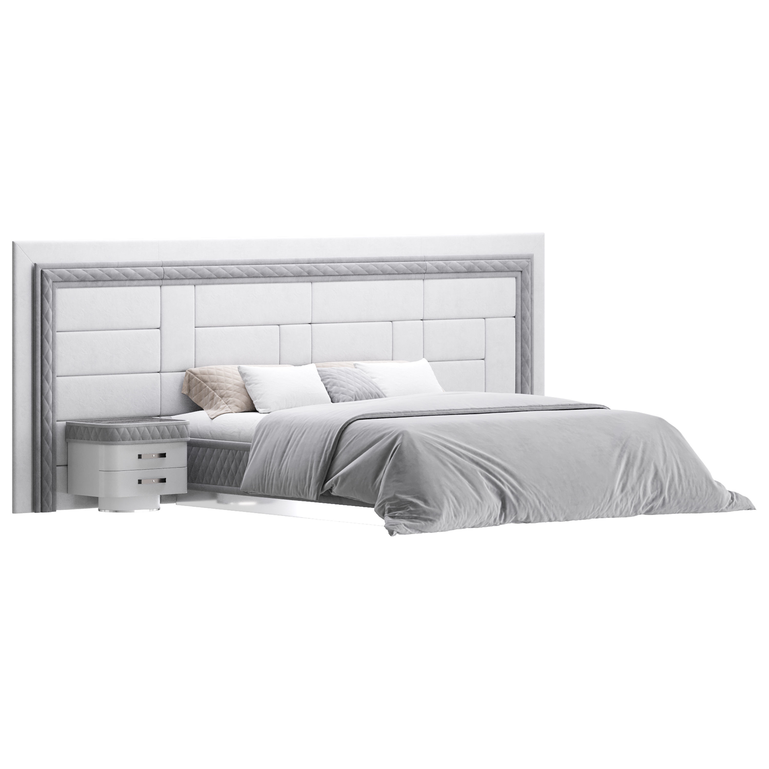 Bed diamond 3D model_2