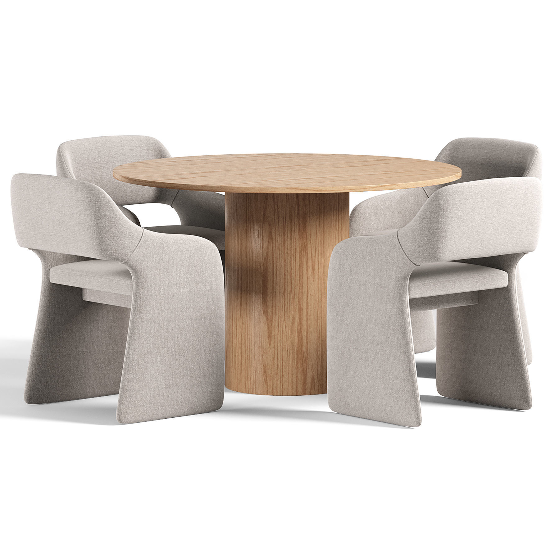 Chair E7 6 By Ellipse And Type Dining Chair 3D model_1