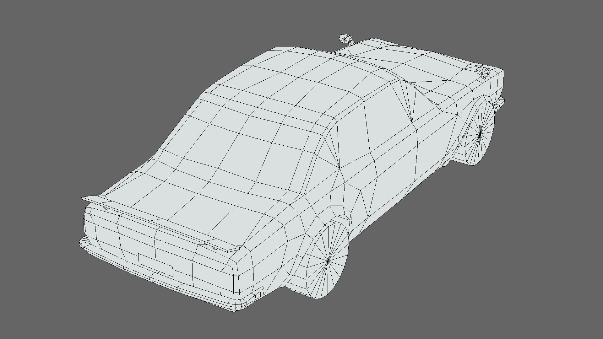 Nissan Skyline 1969 Low-poly 3D model_6