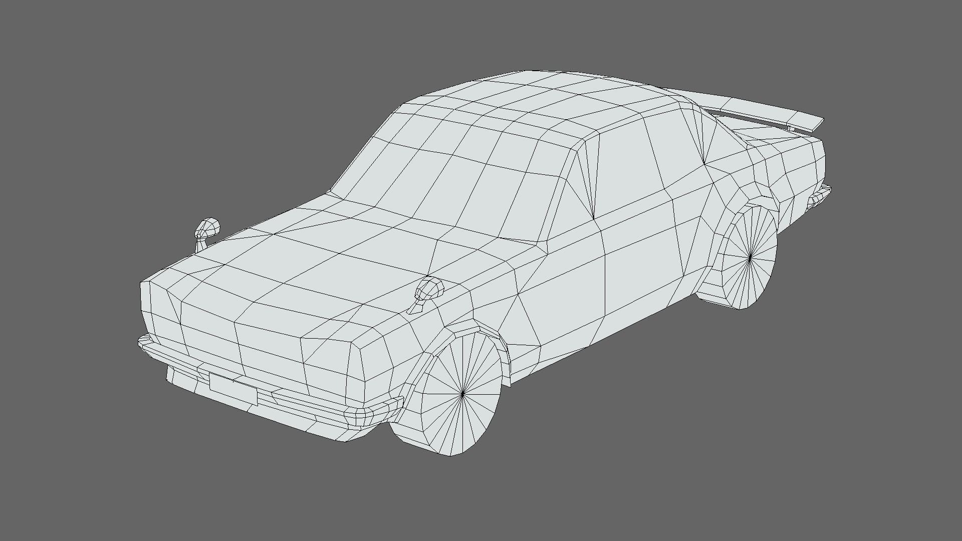 Nissan Skyline 1969 Low-poly 3D model_5