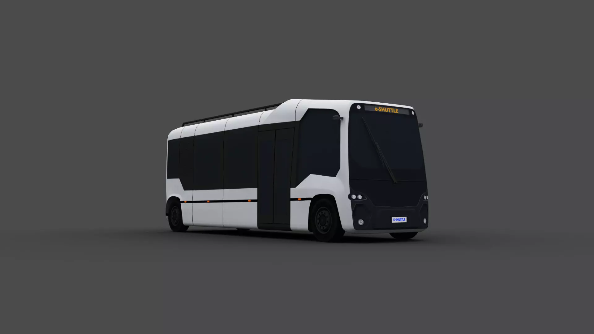 eVersum shuttle Low-poly 3D model