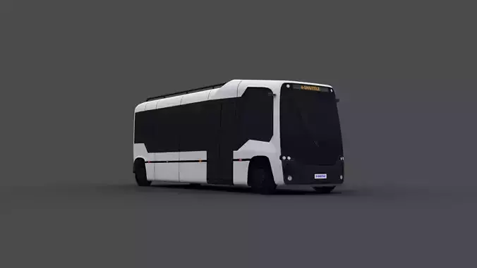 eVersum shuttle  Low-poly 3D model