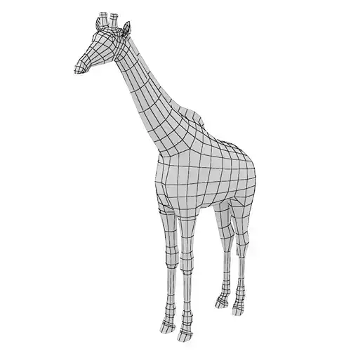 Giraffe Animal Base Mesh