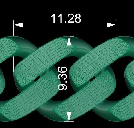 Cuban Chain Necklace 3D print model_6