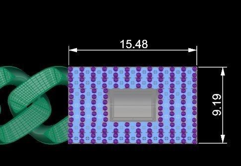 Cuban Chain Necklace 3D print model_7