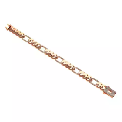 Cuban Chain Bracelet 3D print model