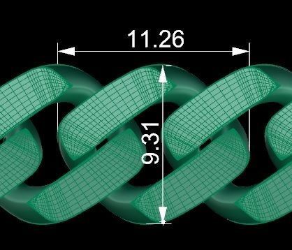 Cuban Chain Bracelet 3D print model_6