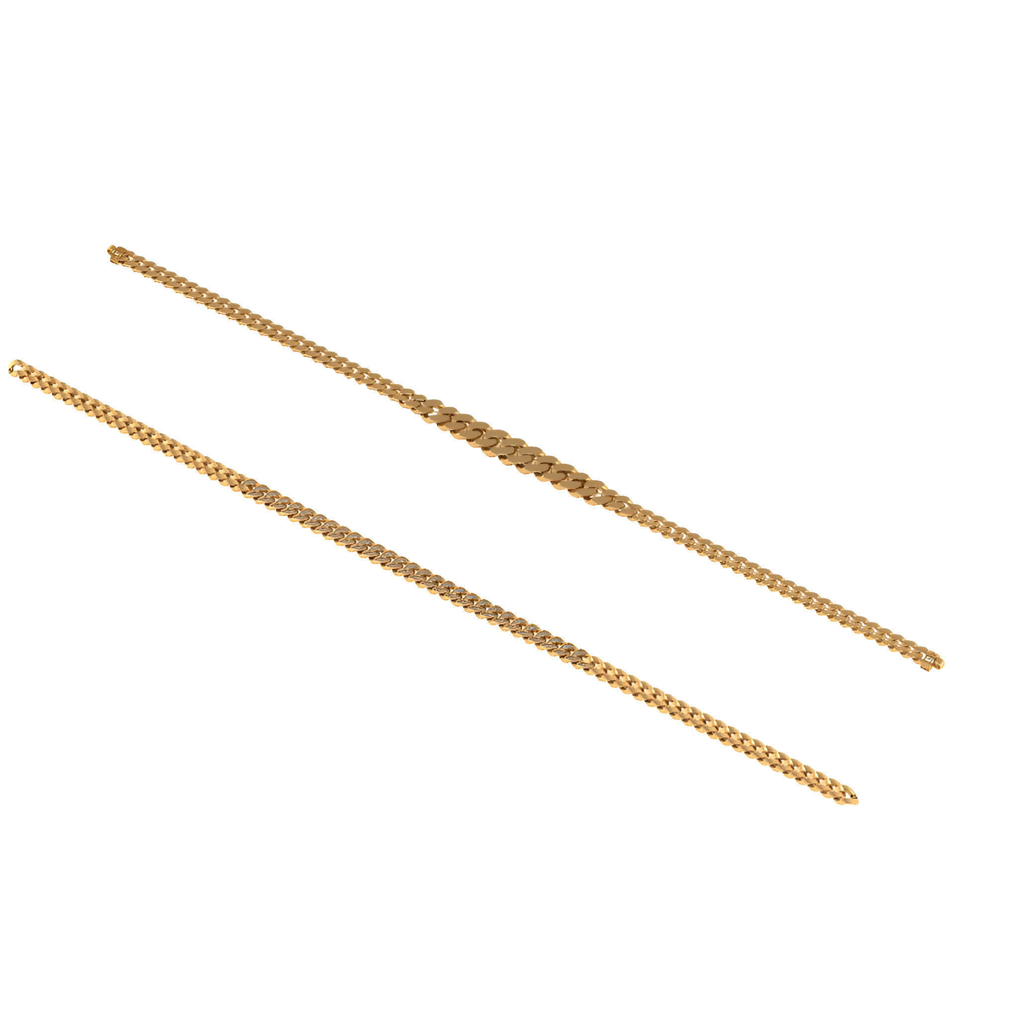 Cuban Chain Necklace for Bride and Groom 3D print model_1