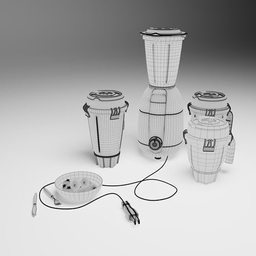 MIXER low poly 3D model Free low-poly 3D model
