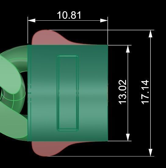 15- 13 MM Cuban Chain Bracelet 3D print model_7