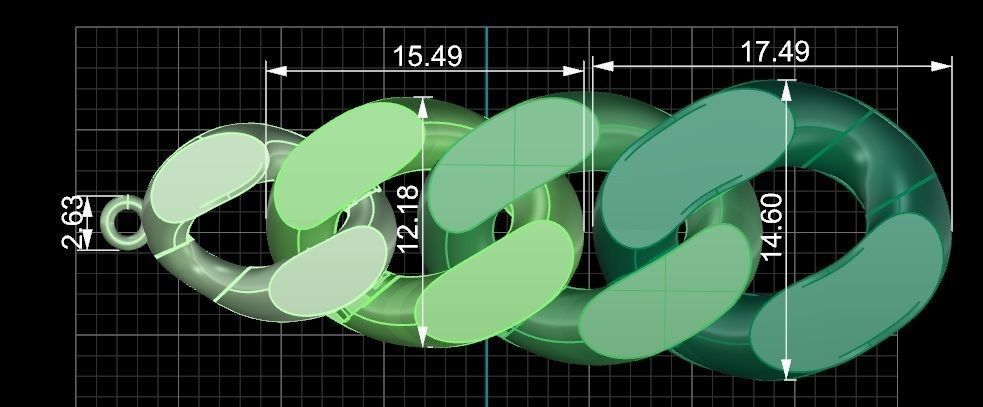 Cuban Chain Link 3D print model_6