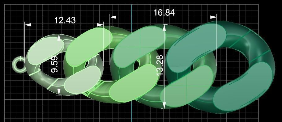 Cuban Chain Link 3D print model_5