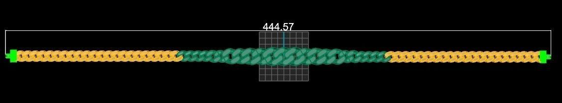 Cuban Chain Necklace 3D print model_3