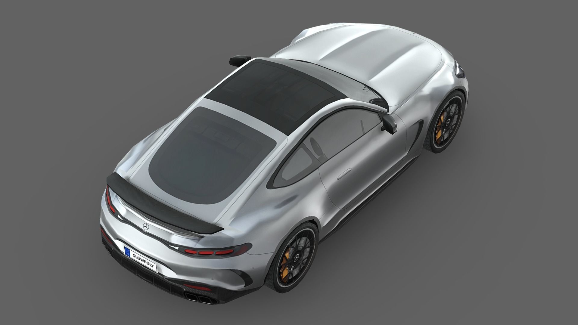 Mercedes-Benz AMG GT Coupe 2024 Low-poly 3D model_4