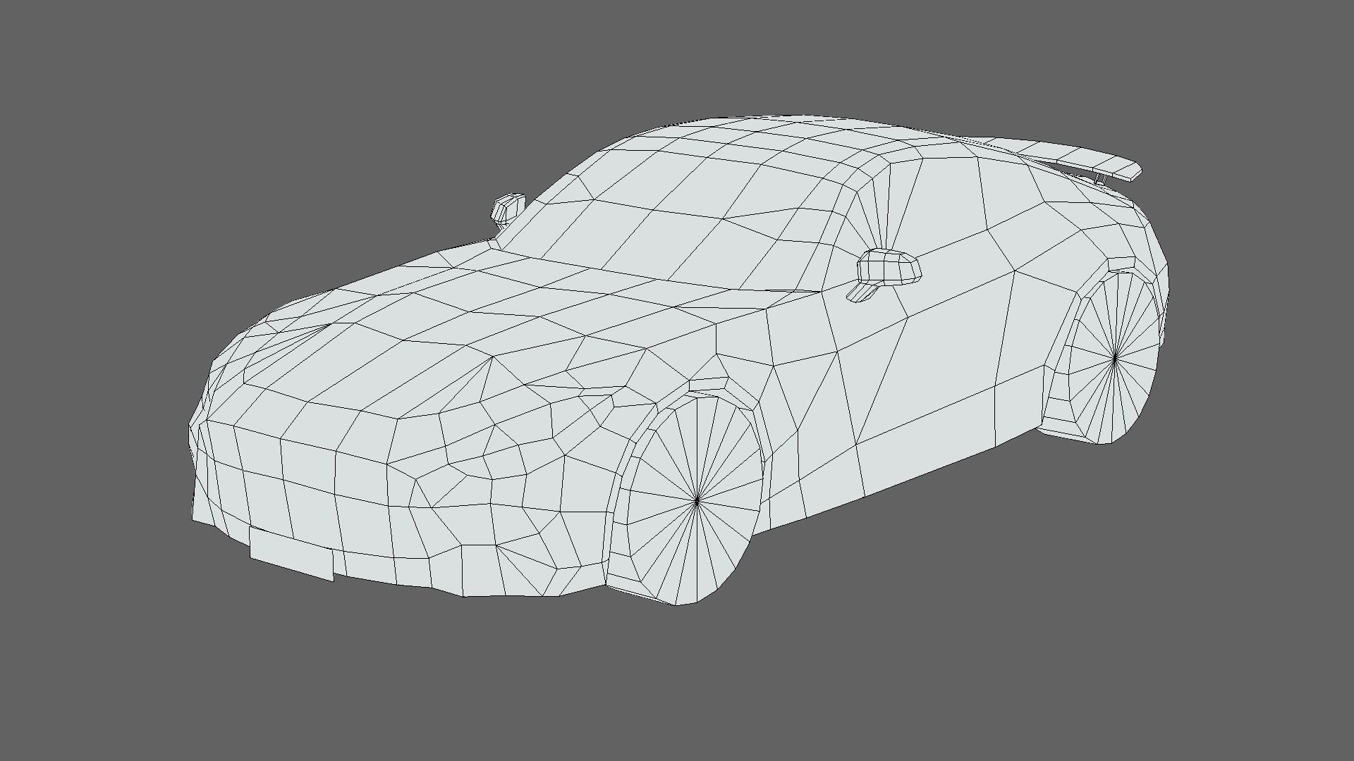 Mercedes-Benz AMG GT Coupe 2024 Low-poly 3D model_5