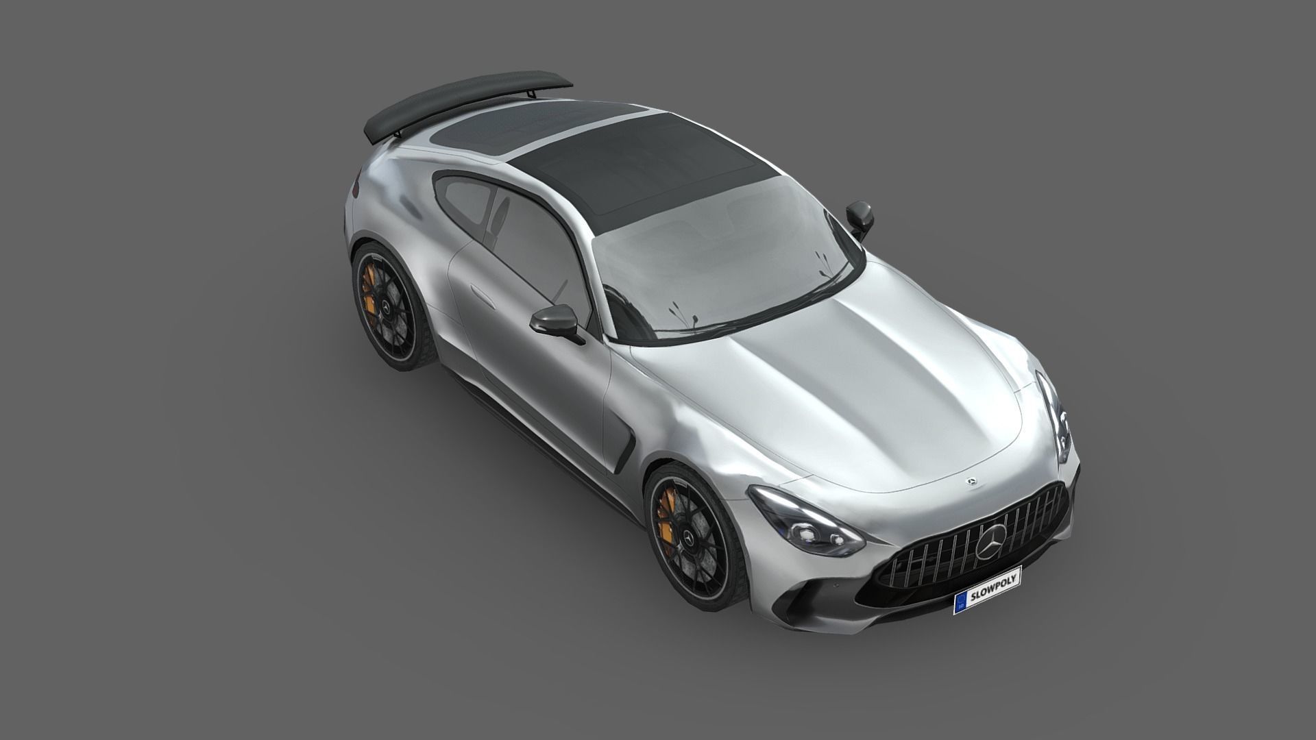 Mercedes-Benz AMG GT Coupe 2024 Low-poly 3D model_3